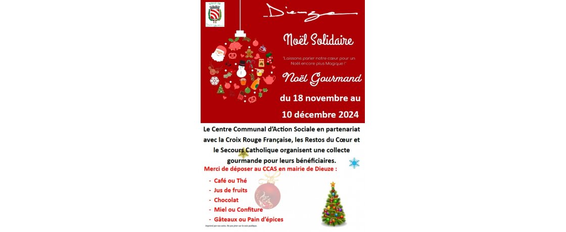 Collecte gourmande Noël Solidaire