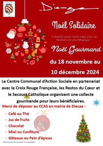 Collecte gourmande Noël Solidaire