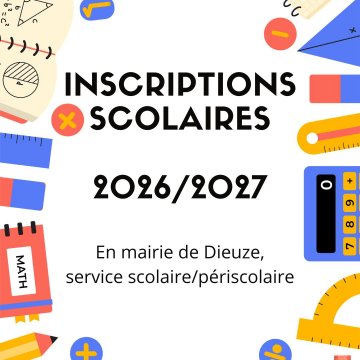Inscriptions scolaires 2026/2027