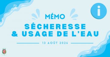 Sécheresse : mémo d'usage de l'eau